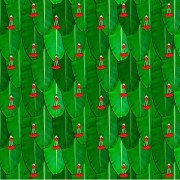 ZEONELYMART Banana Leaf Backdrop Cloth with red Flowers for Decorations 10x8 feet | haldi Backdrop Decoration Cloth| laxmi backdrops for Pooja | Banana Leaf Backdrop Decoration Cloths