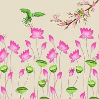 s2s-traditional-lotus-flower-design-backdrop-cloth-for-pooja-decoration-background-curtain-cloth-5-feet-height-5-feet-width-lotus-flower-with-parot