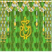 KaratKing Back Drop Curtain for Decoration for Pooja Wedding Backdrop Cloth for All Festivals/House Hold Functions/Haldi Function/Ceremonies (8X5)
