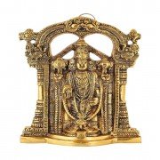 Collectible India Metal Tirupati Balaji Idol,, Golden