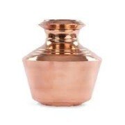 Copper Pooja Kudam pot|vessel 8 L (Brown)