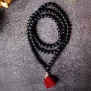 Shaligram Mala Black 8mm (108 Beads)