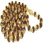 Rudraksh Mala 7MM With Gold Plated Cap